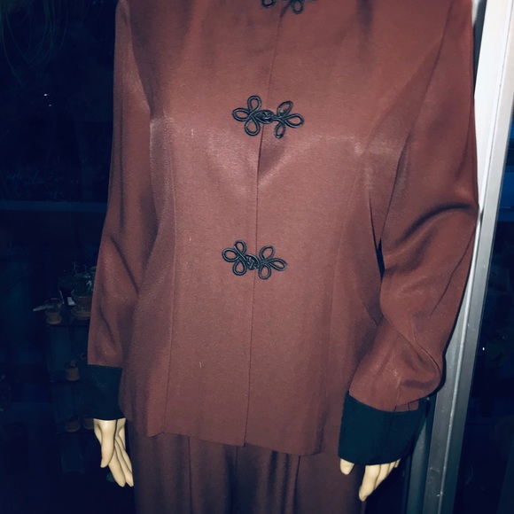 Vintage ORIENTAL STYLE 2 PIECE SUIT-sz. 4 - Picture 5 of 8